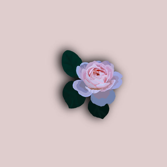 Pastel Peony Sticker